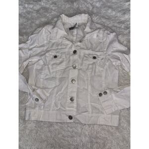 Dream Star women's sz. 40 white 100% linen blazer. Great item, pretty details